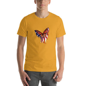 American flag butterfly pattern