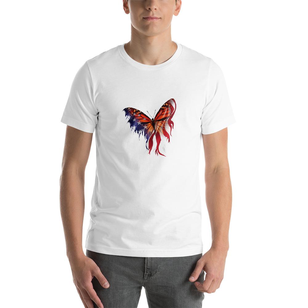 American flag butterfly pattern