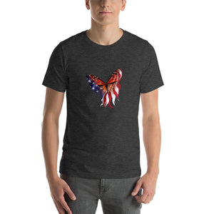 American flag butterfly pattern